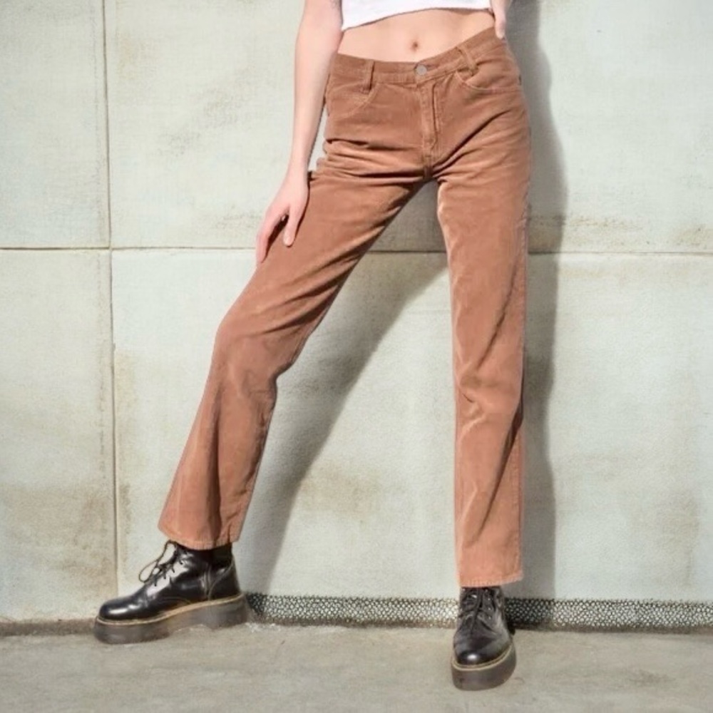 John Galt Brandy Melville Brown Corduroy Jean Pants Size Small